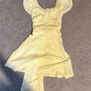 Altar'd State Yellow Midi Dress